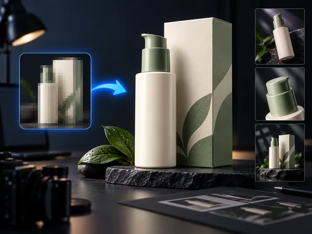 像素化的商品照片改善成清晰的電商商品圖