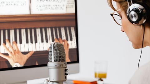 Bandicam 音訊錄製介面展示電腦聲音與麥克風語音的同步錄製設定