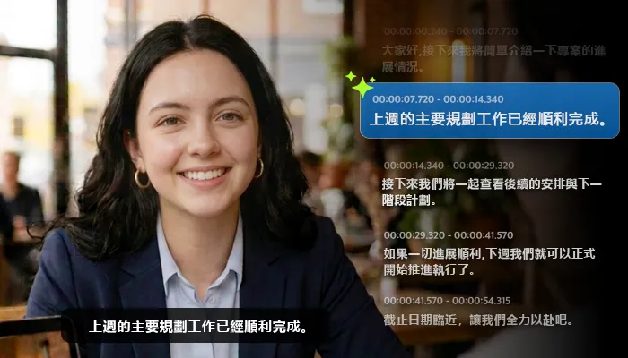 AI 轉錄，影片轉文字