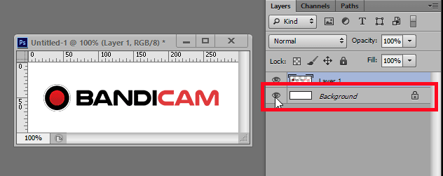 在 Photoshop 中建立透明背景的標誌檔案
