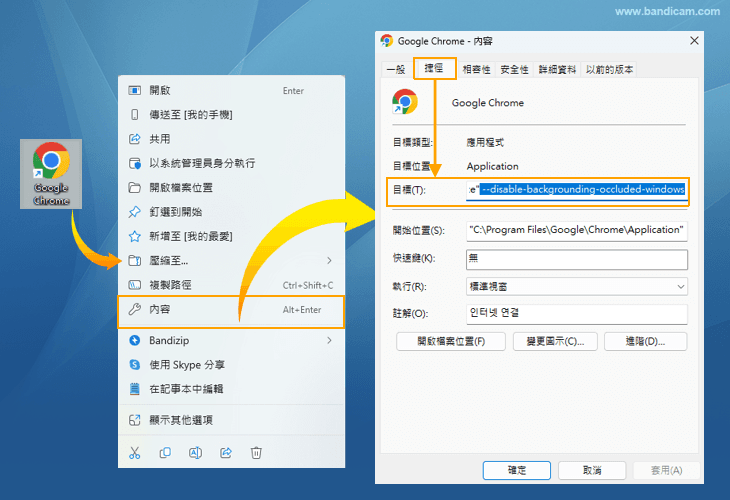 输入命令 - Google Chrome