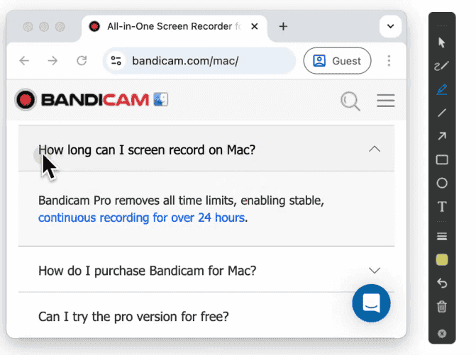 繪製時點擊或移動畫面