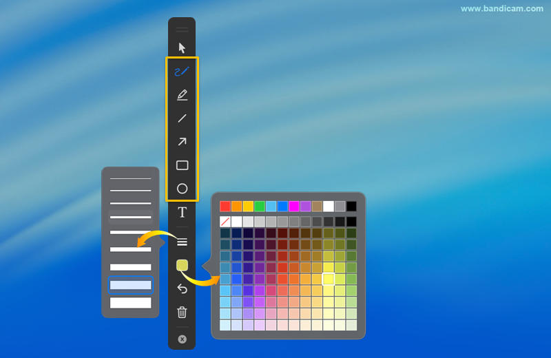 自訂線條粗細與顏色
