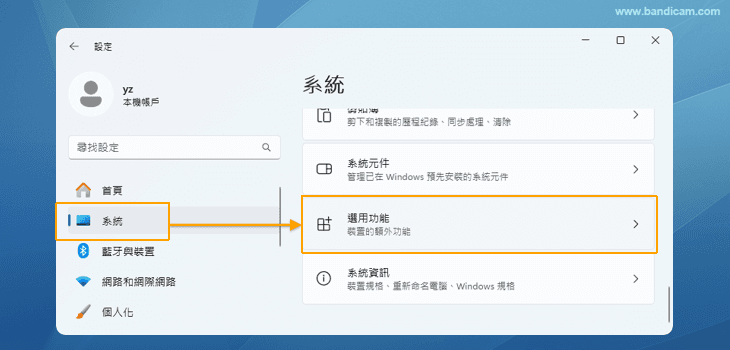 Windows 10/11 選用功能
