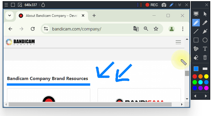 使用繪圖功能時移動螢幕